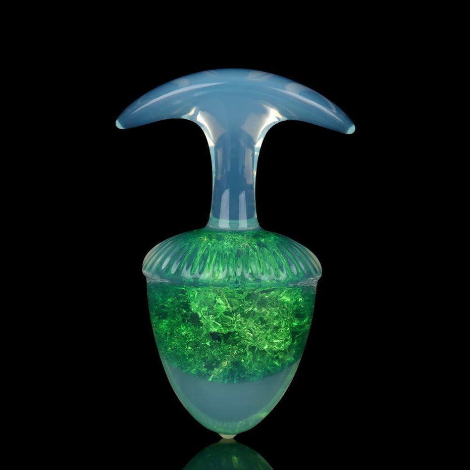 CRYSTAL-CHESTNUT: Sparkling Crystal Core Plug Butt Plug | 3 Sizes & 9 Colors Set Specimen