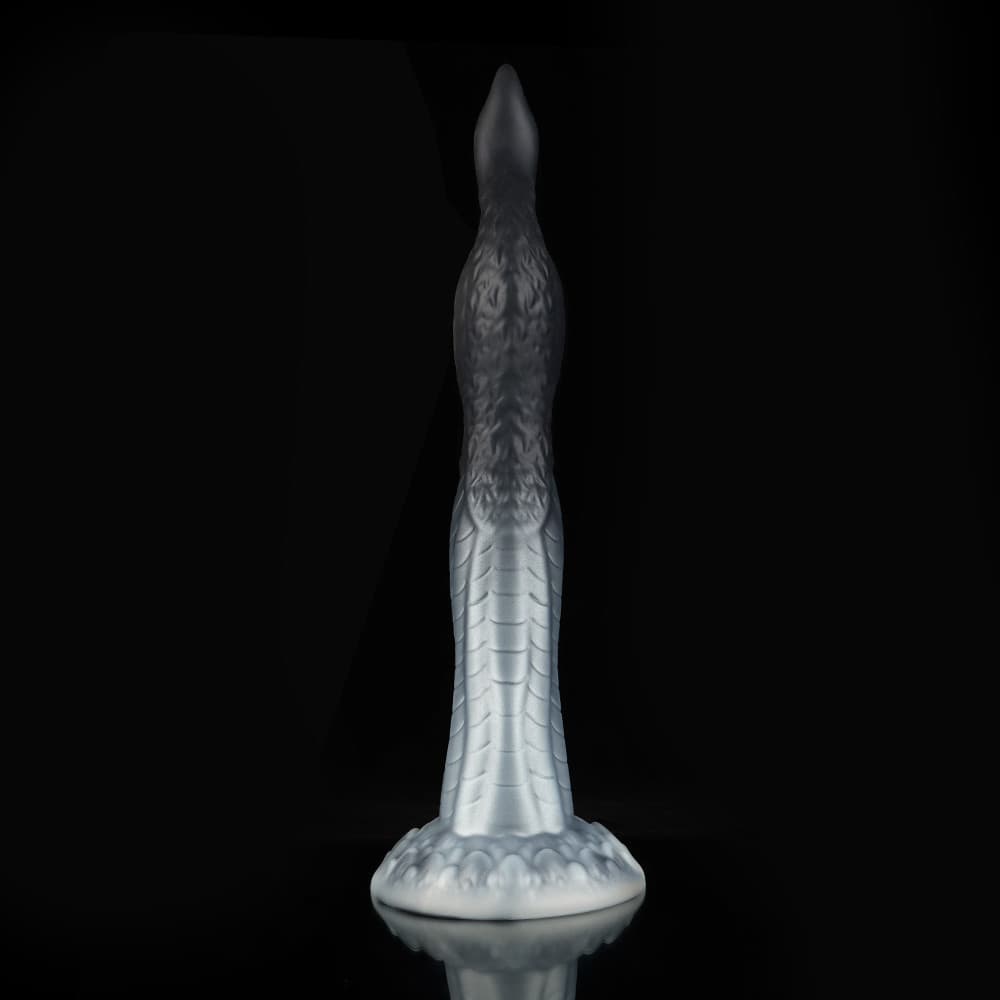 Peacock Black White Knot Dildo - Animal Dildo- Monster Dildo