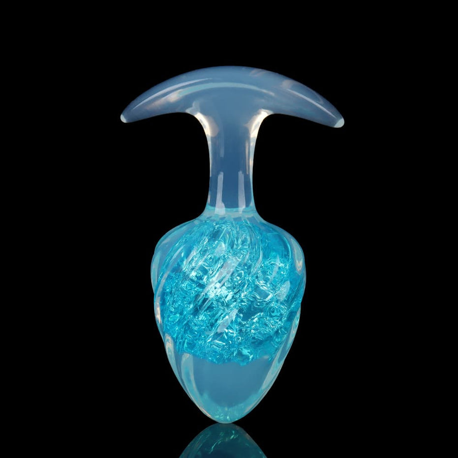 GLACIER-SCOOP: Ice Cream Crystal Core Plug Butt Plug | 9-Color Glitter Collection Specimen