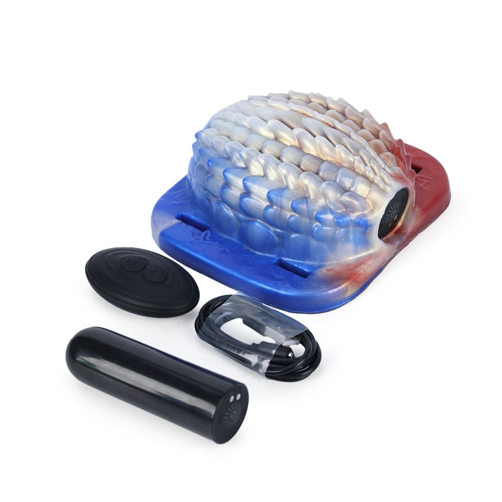 Gradient Red White Blue Vibration Grinder