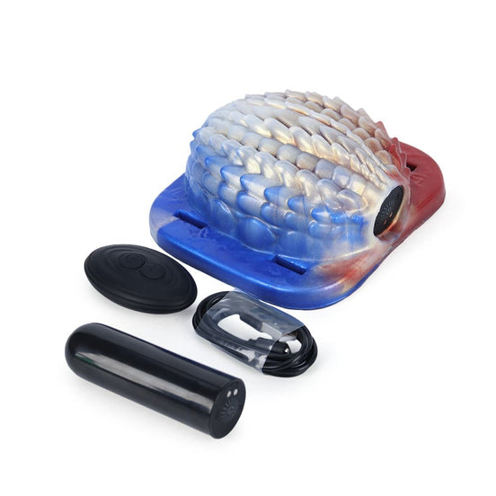 Gradient Red White Blue Vibration Grinder