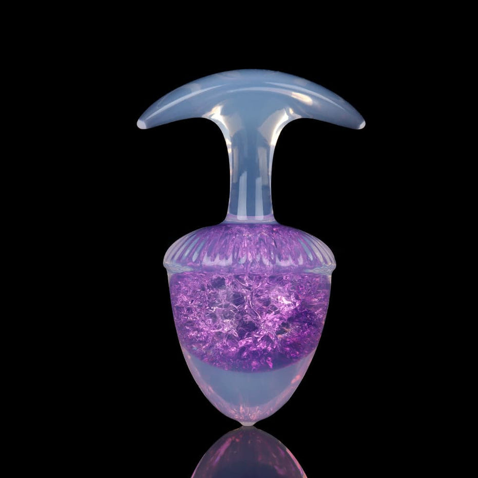 CRYSTAL-CHESTNUT: Sparkling Crystal Core Plug Butt Plug | 3 Sizes & 9 Colors Set Specimen