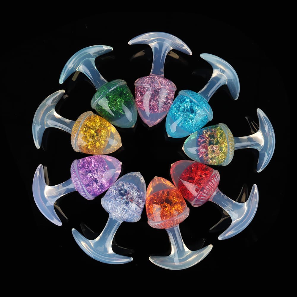 Chestnut Crystal Butter Plugs - 9 Colors