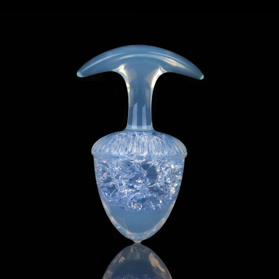 CRYSTAL-CHESTNUT: Sparkling Crystal Core Plug Butt Plug | 3 Sizes & 9 Colors Set Specimen
