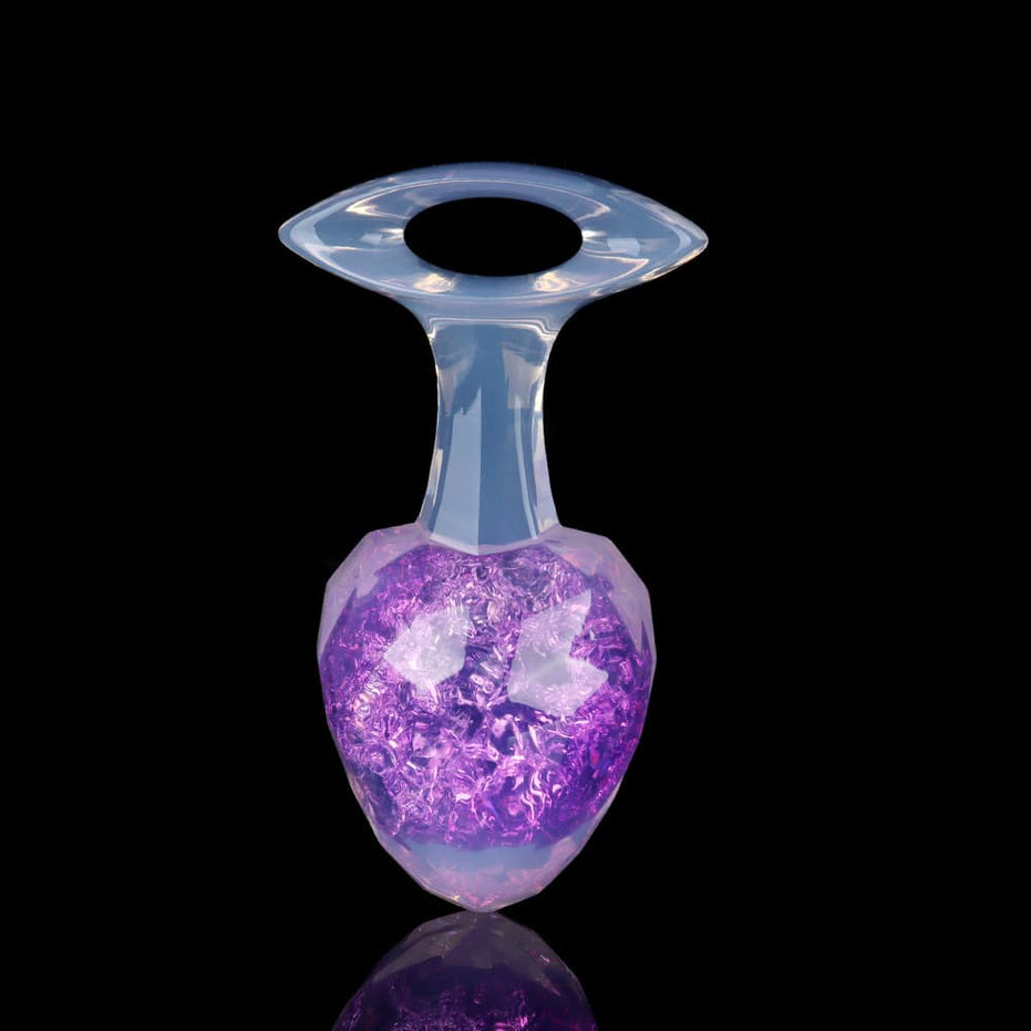 ETHER-DIAMOND: Luxury Crystal Core Plug Butt Plug | 9-Color Jewel Tone Collection Specimen