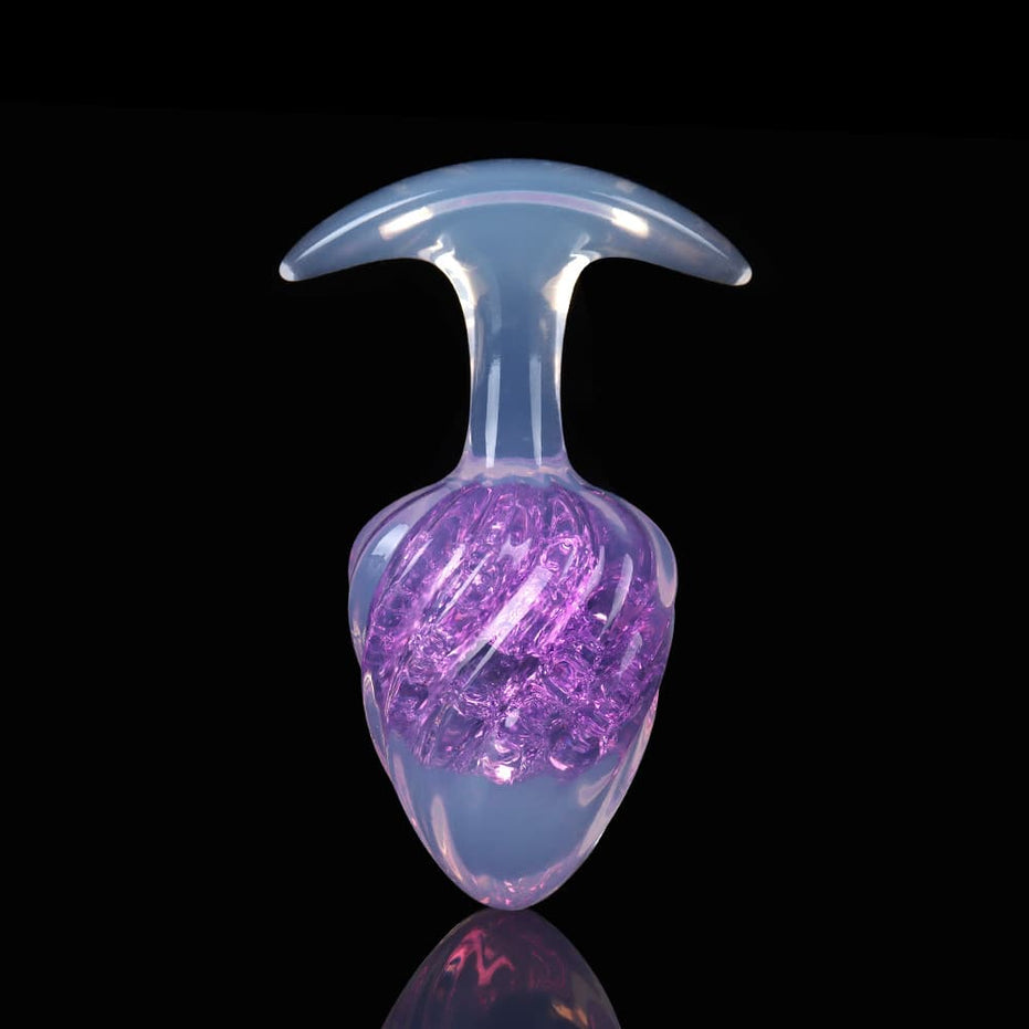 GLACIER-SCOOP: Ice Cream Crystal Core Plug Butt Plug | 9-Color Glitter Collection Specimen