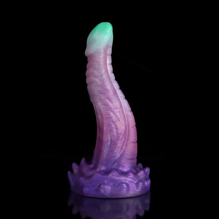 Cobra Purple White Green Dildo