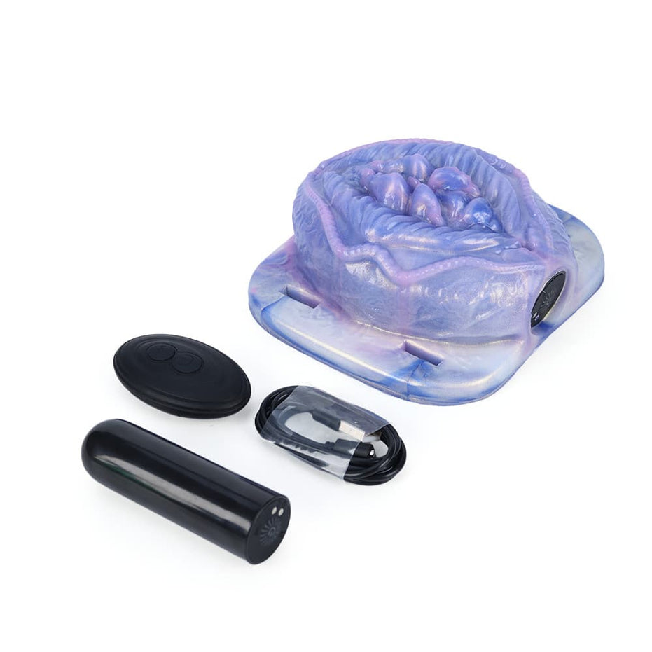 Gradient Purple Vibrating Silicone Grinders