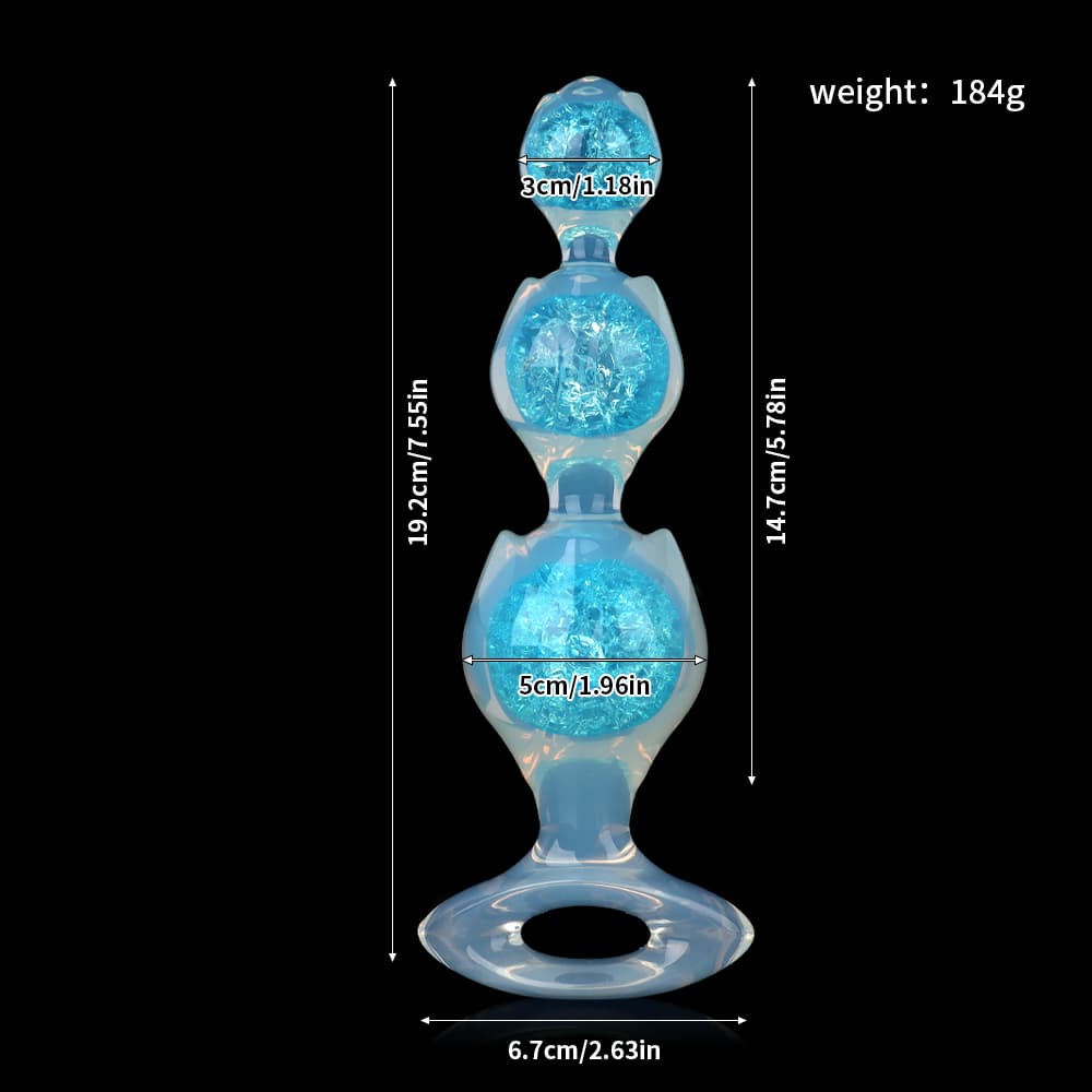 Flower Triple Crystal Butter Plug