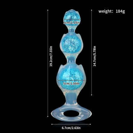 Flower Triple Crystal Butter Plug