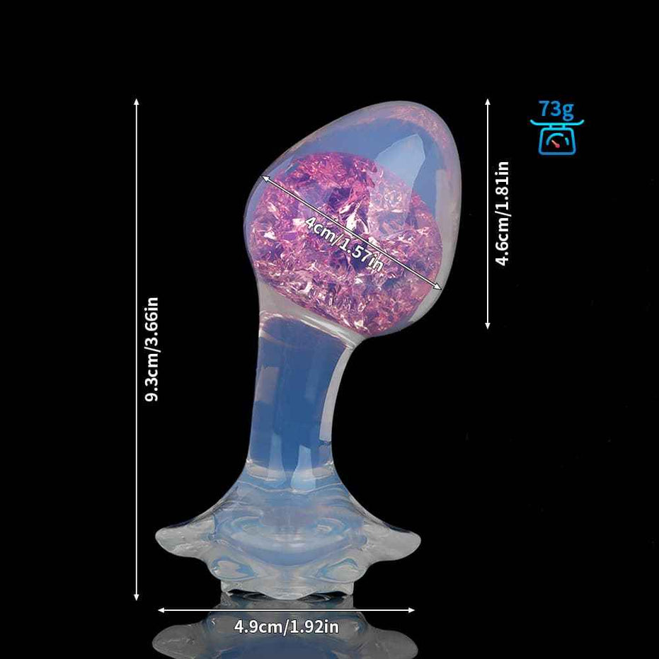 SPECIMEN-216: Wry Neck Crystal Butt Plug | Curved Ergonomic Design | Custom Luxury Accessories (Pink/Mixed/Purple/Blue)