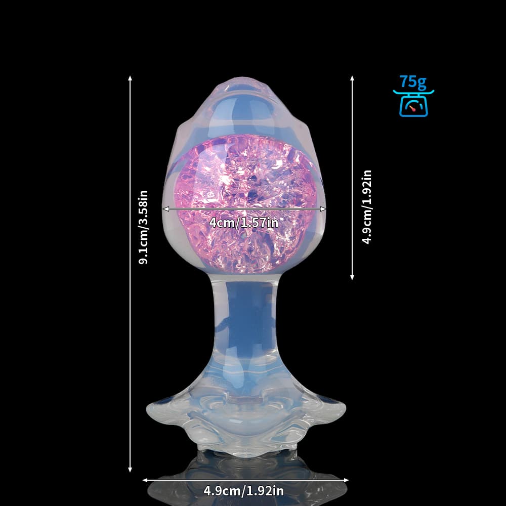 Flower Crystal Butt Plugs (Optional Accessories)