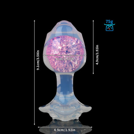 Flower Crystal Butt Plugs (Optional Accessories)