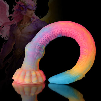 Eel Blue Yellow Purple Luminous Dildo - Tentacle Dildo