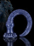 Eel Blue Oversized Tentacle Anal Plug