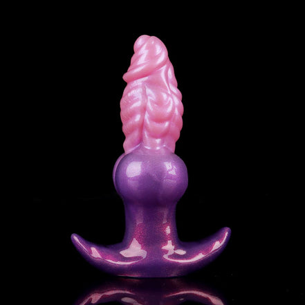 Boat Anchor Powder Purple Inflatable Dildo（From 6.5 cm）