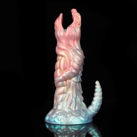 Colorful Dinosaur Inflatable Ovipositor Dildo (5 Eggs)