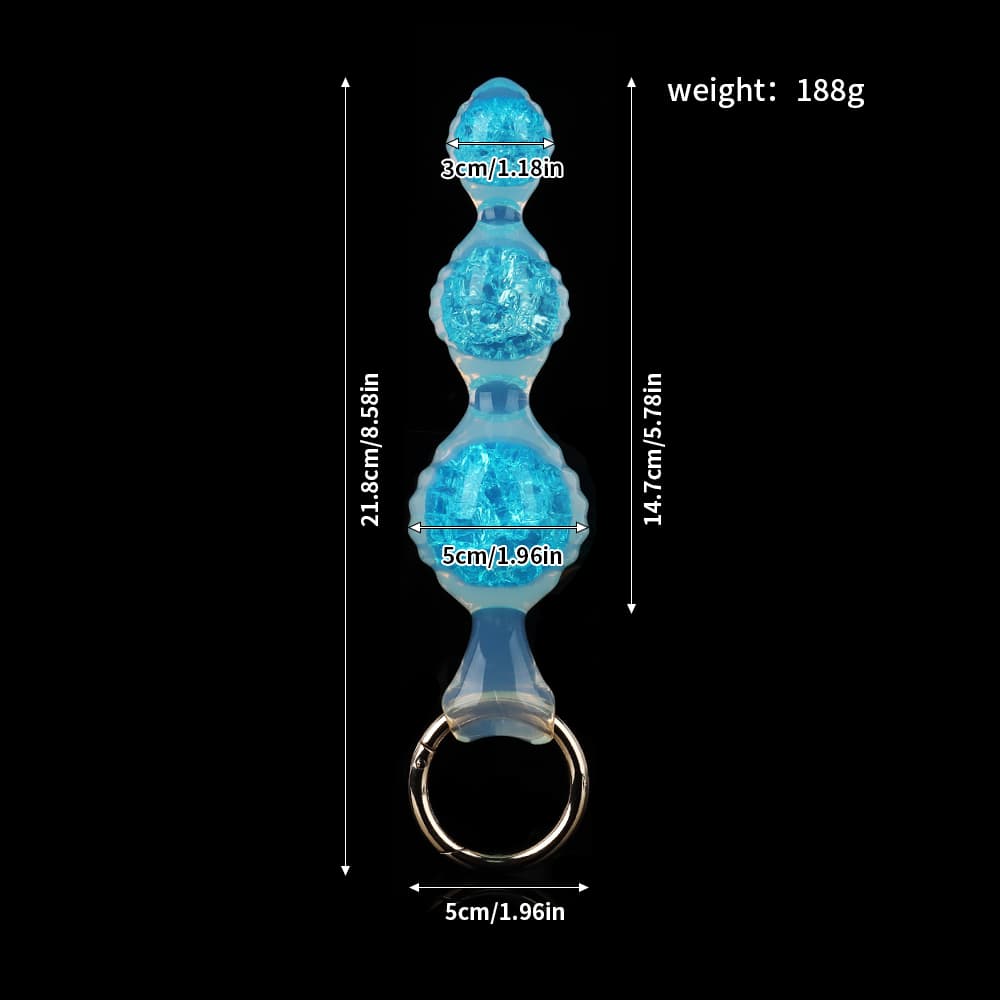 Ripple Three Crystal Butter Plug