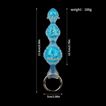 Ripple Three Crystal Butter Plug