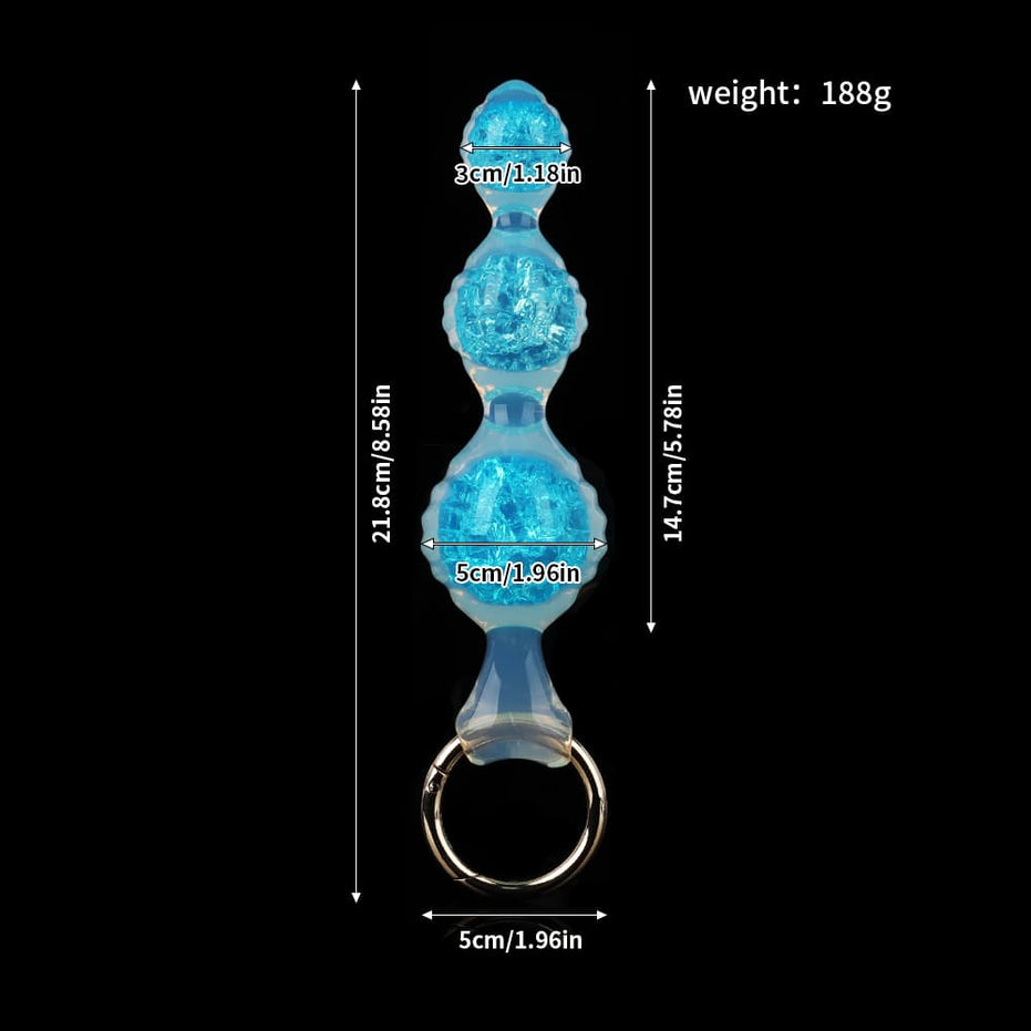 Ripple Three Crystal Butter Plug