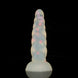 Twisted Jelly Transparent Color Dildo - Luminous Dildo