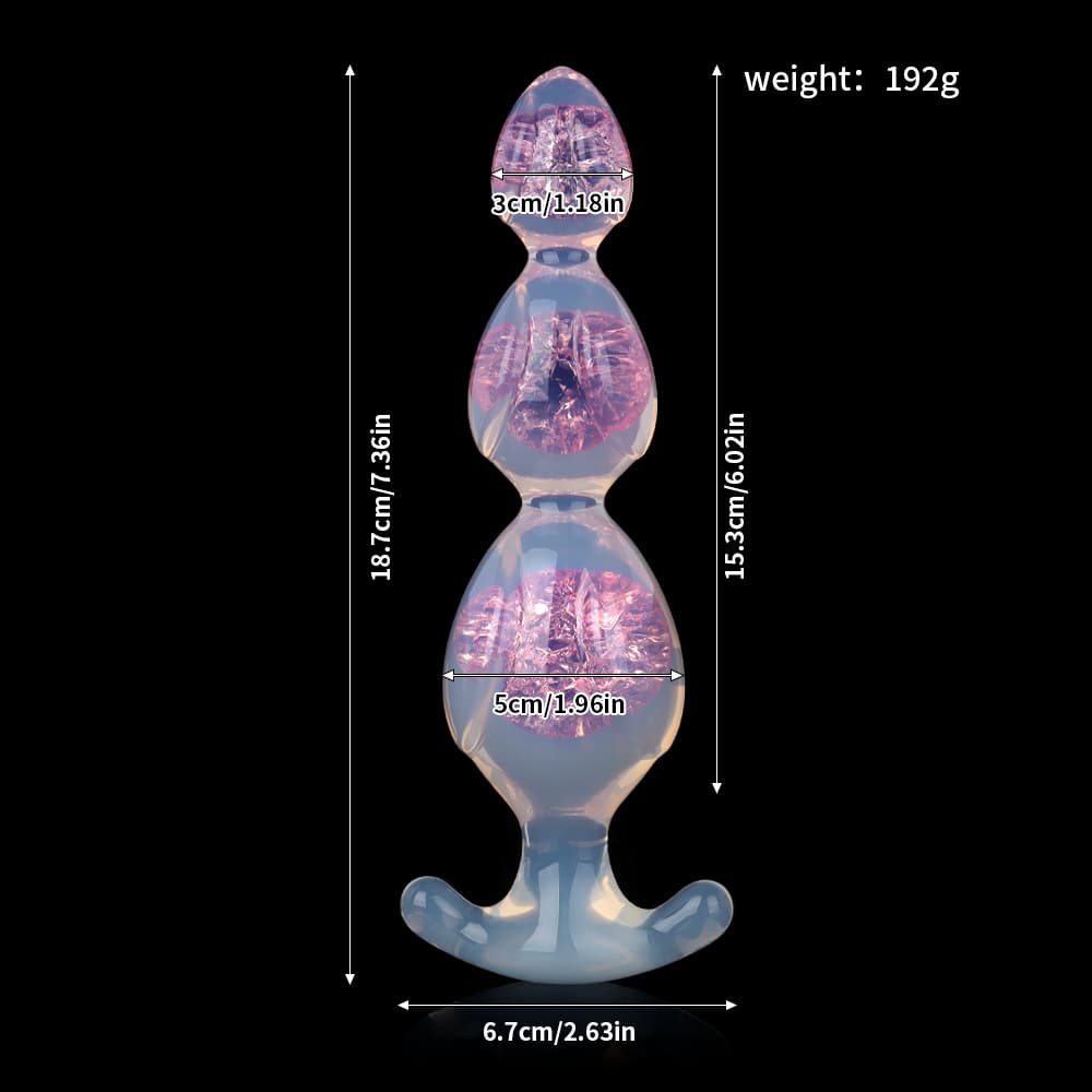 Ear Three Crystal Butter Plug