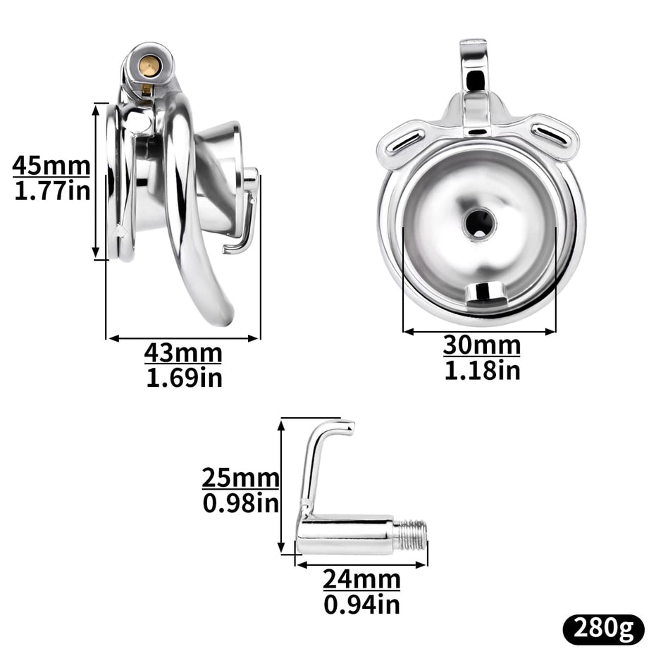 Flat Chastity Cage Chastity Belt
