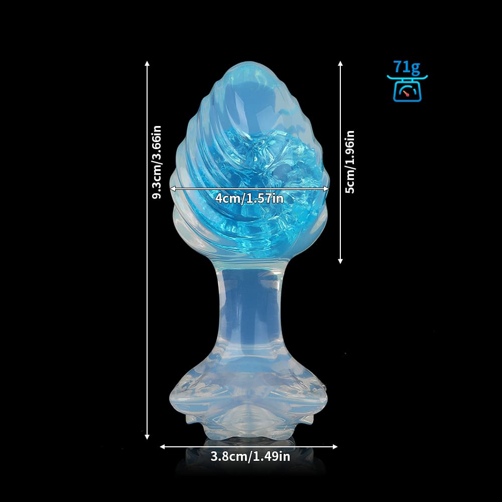 Wave Crystal Butt Plugs (Optional Accessories)