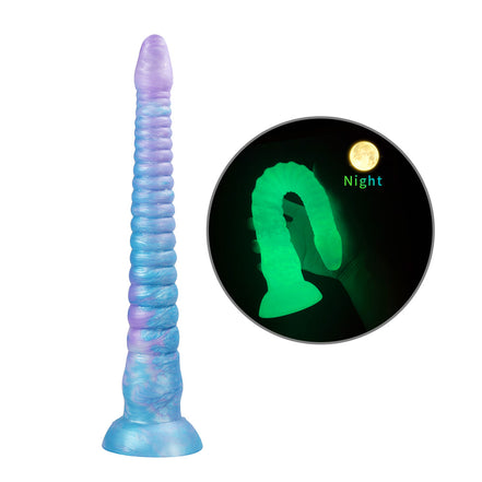 Octopus Gradient Blue  Purple Tentacle Dildo Anal Plug - Glow-In-The-Dark Dildo