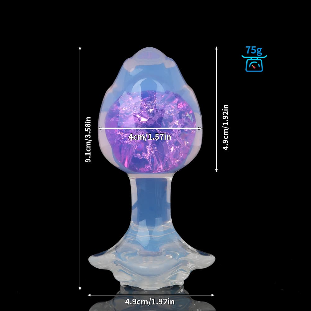 Flower Crystal Butt Plugs (Optional Accessories)
