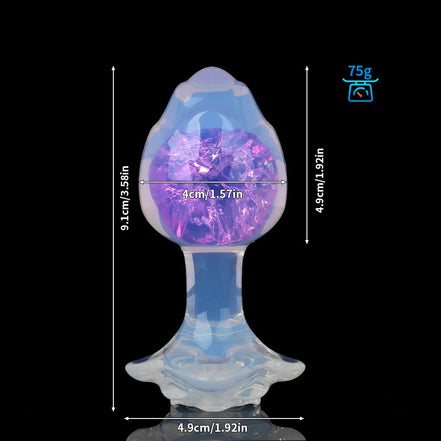 Flower Crystal Butt Plugs (Optional Accessories)