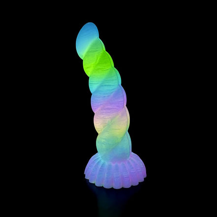 Twisted Luminous Electric Dildo