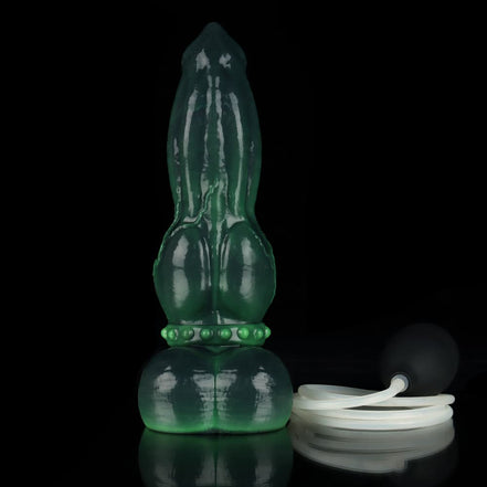 Venom Green Knot Dildo -  Ejaculating dildo
