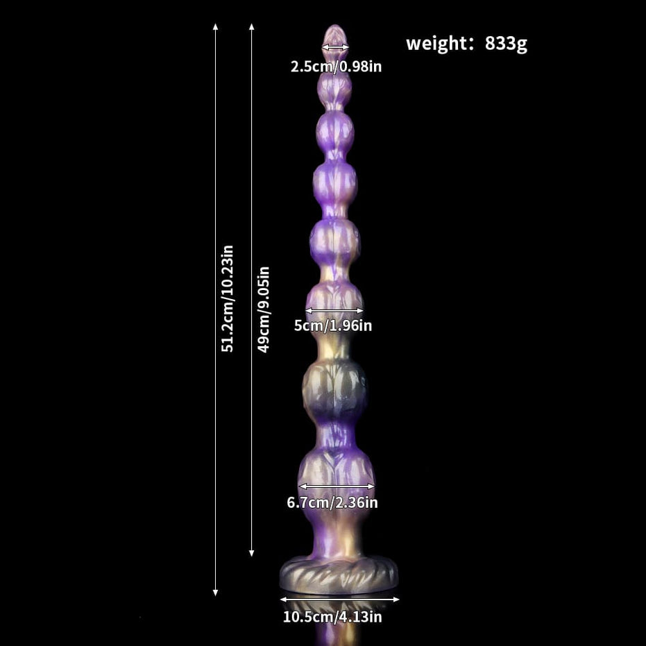 Anal Beads in Shimmering Purple (4 Sizes)
