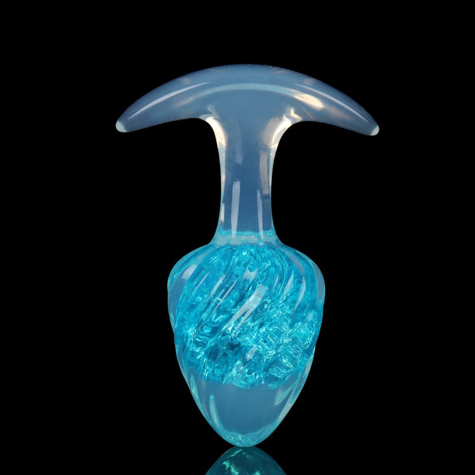 GLACIER-SCOOP: Ice Cream Crystal Core Plug Butt Plug | 9-Color Glitter Collection Specimen