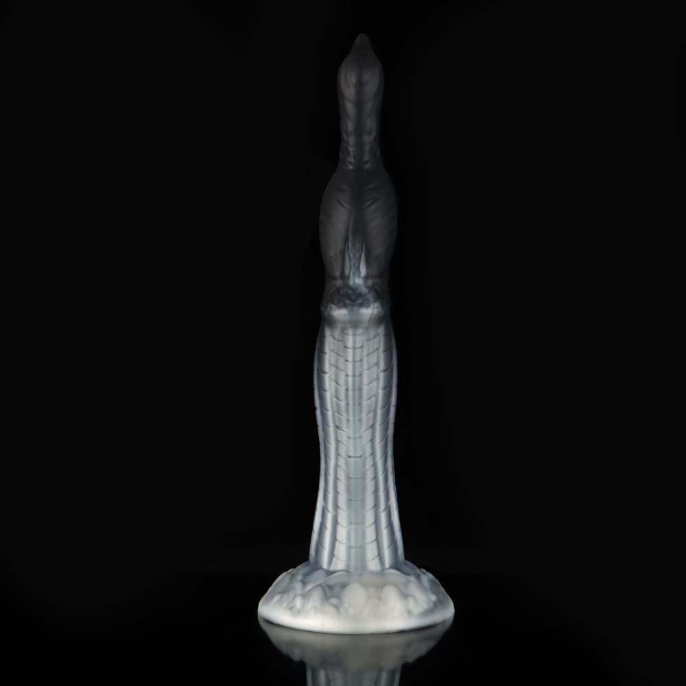 Peacock Black White Knot Dildo - Animal Dildo- Monster Dildo