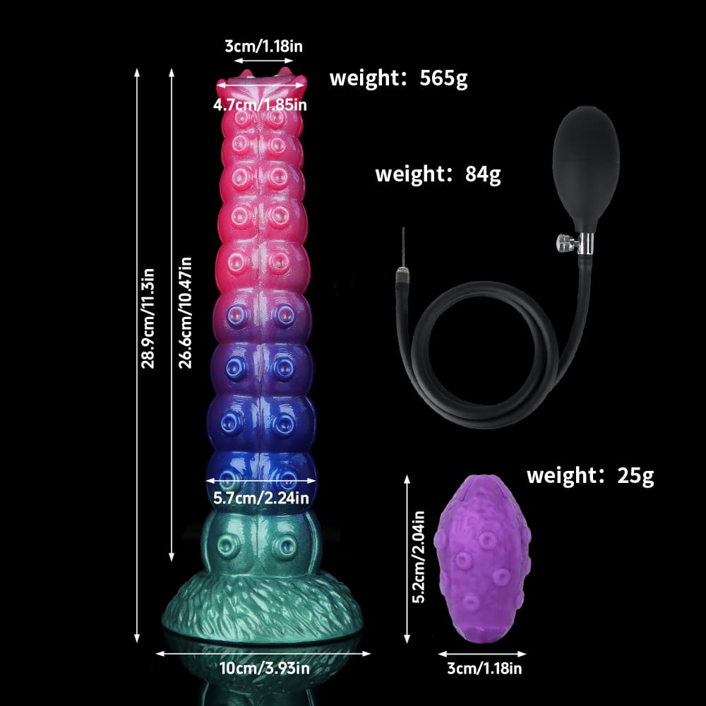 Darren Inflatable Ovipositor Dildo（5 Eggs）