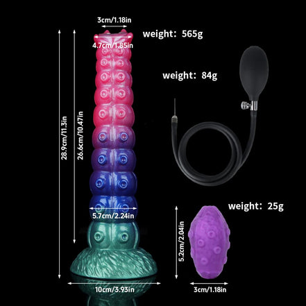 Darren Inflatable Ovipositor Dildo（5 Eggs）