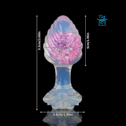 Wave Crystal Butt Plugs (Optional Accessories)