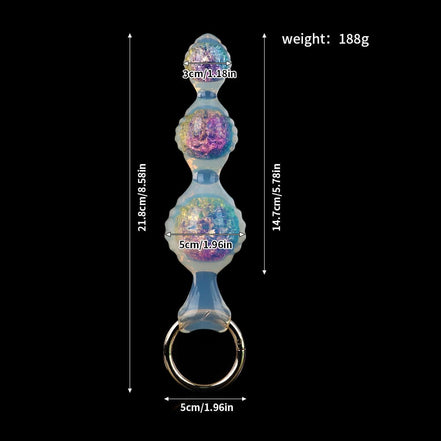 Ripple Three Crystal Butter Plug