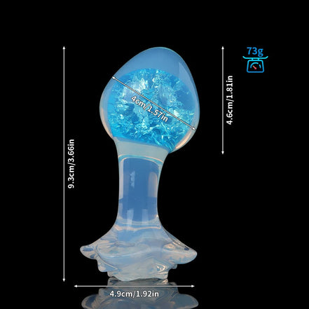 Wry Neck Crystal Butt Plugs (Optional Accessories）