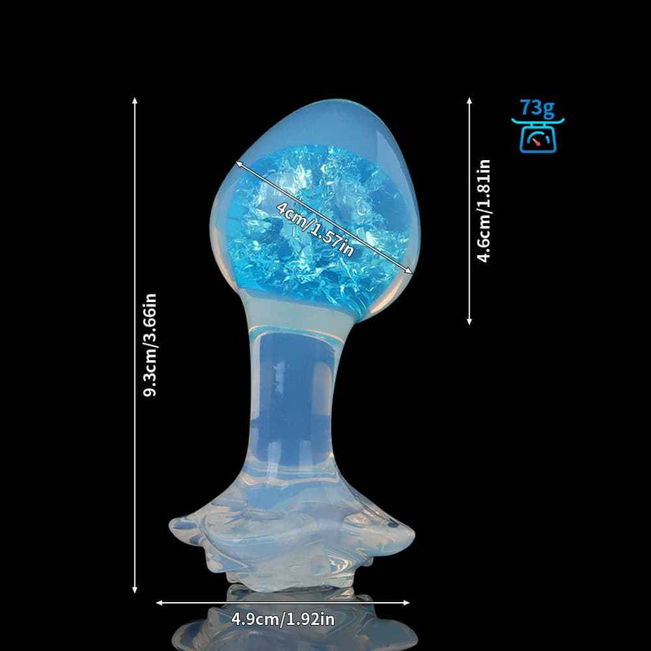 SPECIMEN-216: Wry Neck Crystal Butt Plug | Curved Ergonomic Design | Custom Luxury Accessories (Pink/Mixed/Purple/Blue)
