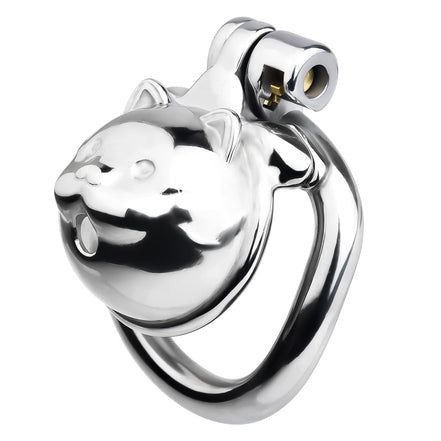 FRRK-245 Lucky Cat Metal Chastity Cage