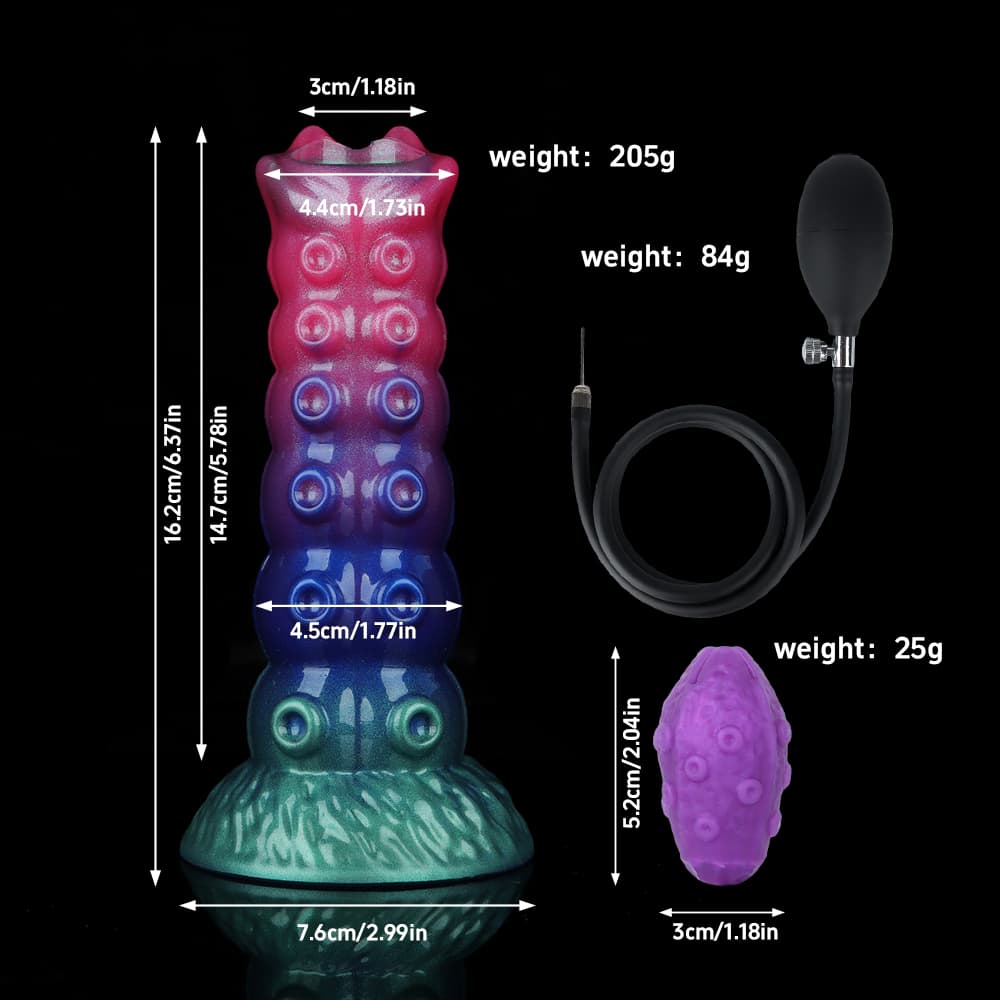 Dennis Inflatable Ovipositor Dildo（3 Eggs）
