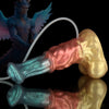 Neptune Red Blue Gold Dildo - Ejaculating Dildo
