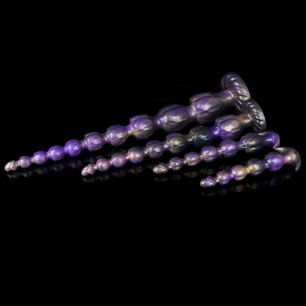 Anal Beads in Shimmering Purple (4 Sizes)