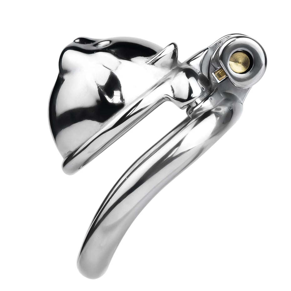 FRRK-245 Lucky Cat Metal Chastity Cage