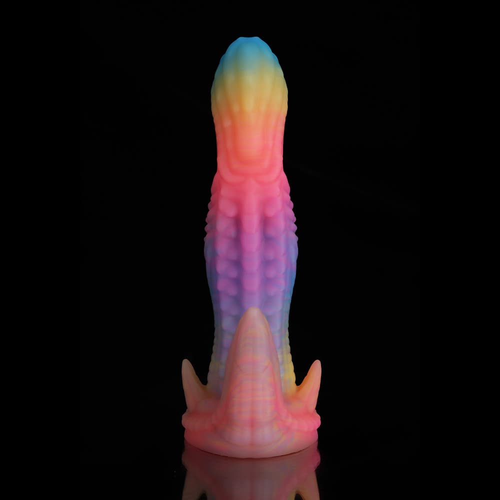 Dinosaur Blue Yellow Purple Fantasy Dildo