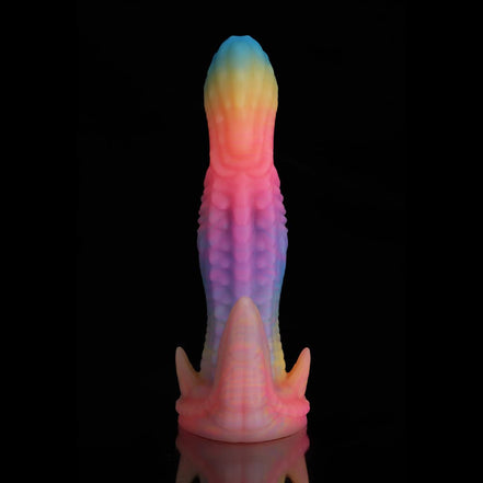 Dinosaur Blue Yellow Purple Fantasy Dildo