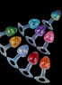 Diamond Crystal Butter Plugs - 9 Colors